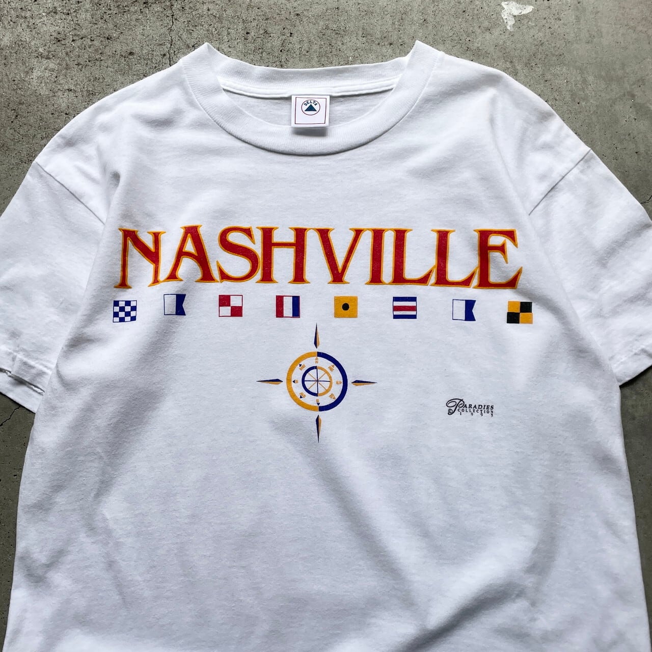 【希少】90sヴィンテージ カンタベリー　メンズカットソーMサイズ 90年代 NASHVILLE スーベニア Tシャツ メンズM 古着 90s ヴィンテージ
