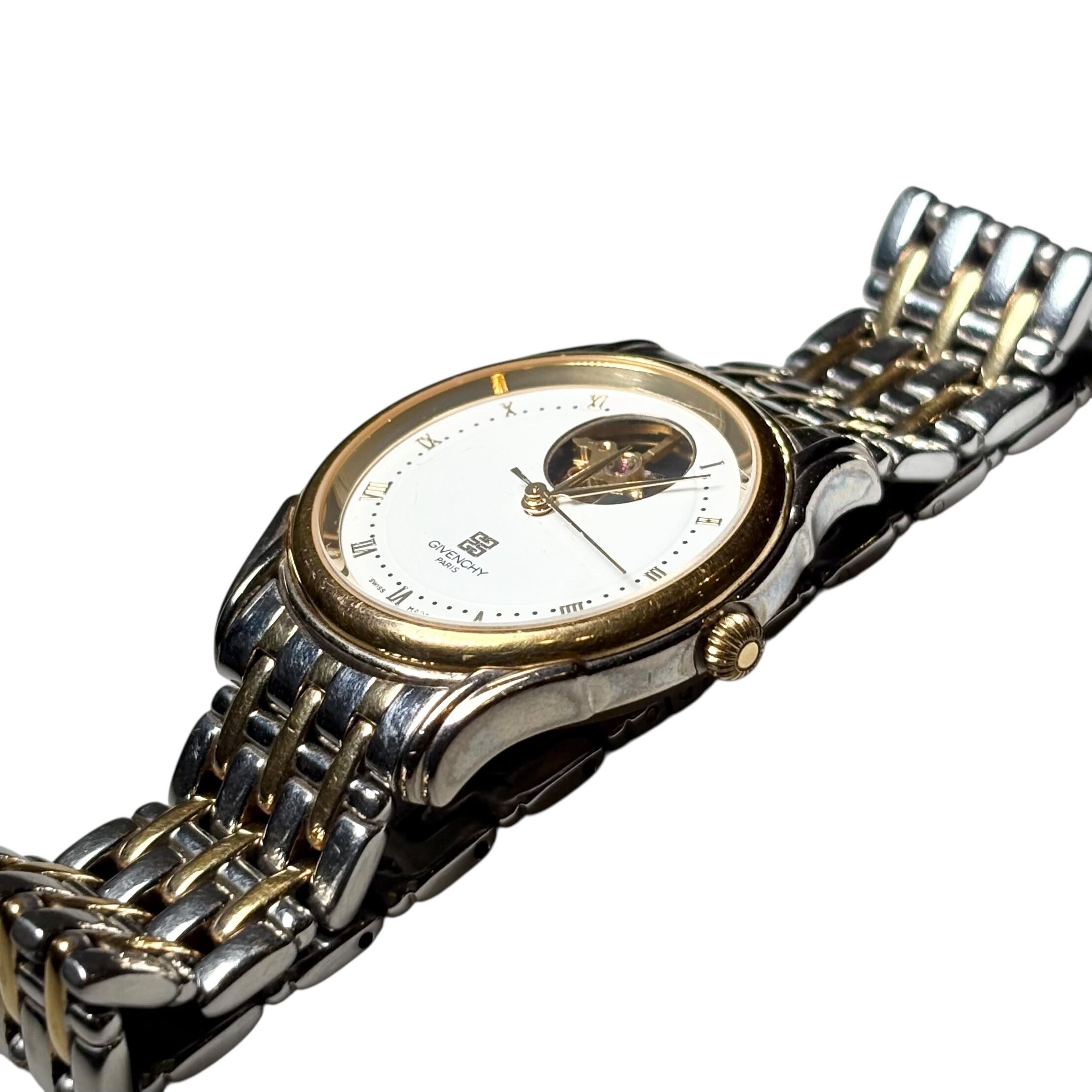 GIVENCHY open dial automatic watch | NOIR ONLINE