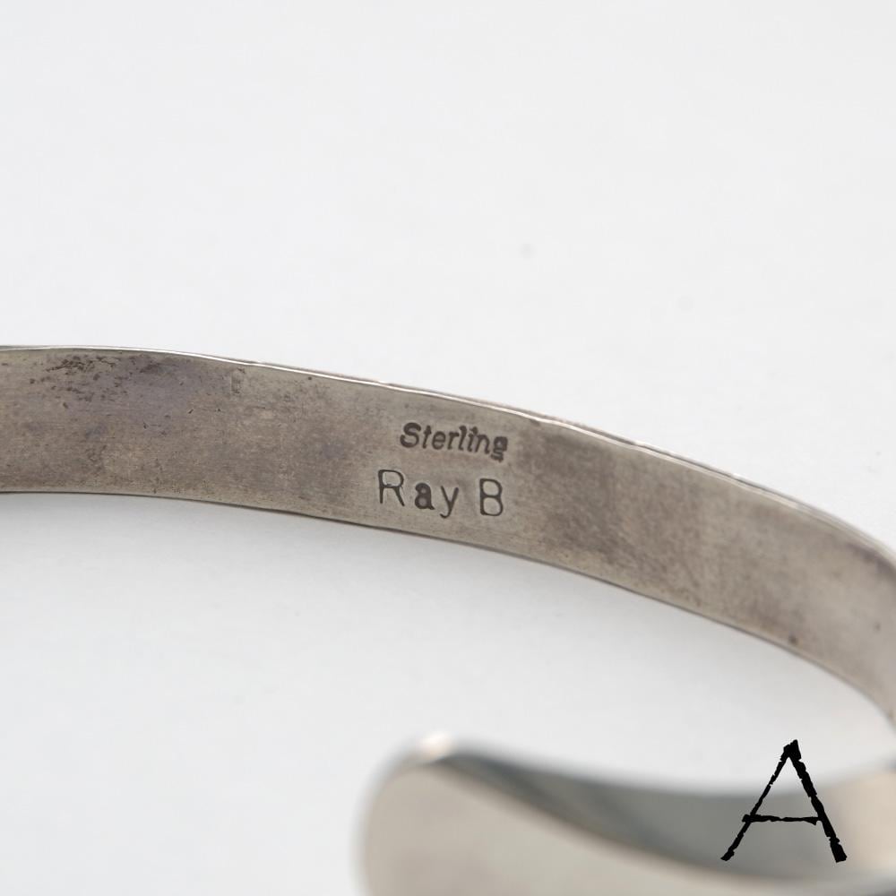 INDIAN JEWELRY(インディアンジュエリー)】Navajo Tip Inlay Bangle by