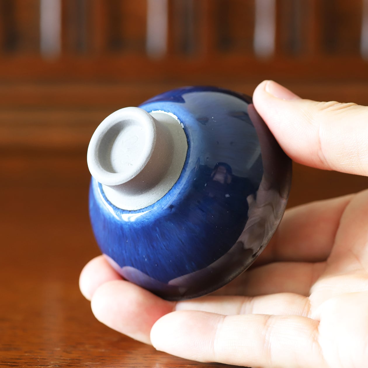 青木清晃 ｜ ぐい吞み 天目「宙」 （一点物）【 木箱入り】 ｜ 青木