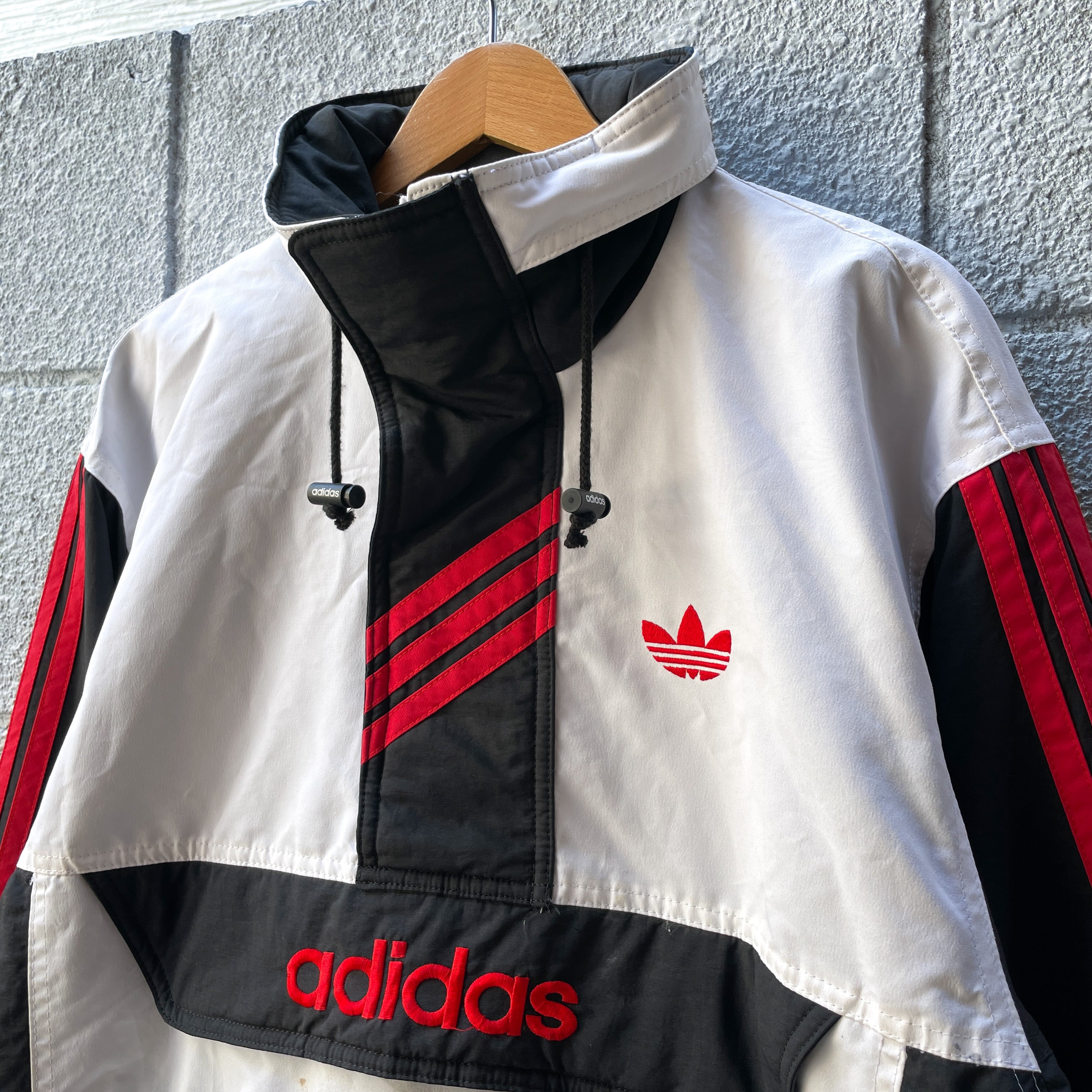 80s adidas ミリタリージャケット　マウンテンパーカー　ハーフジップ