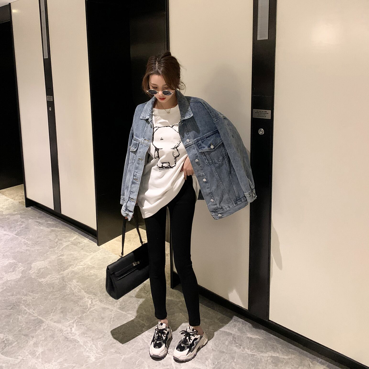 スプリングルーズジャケット スタンダードレッドトップス レトロ 春物 6Du_Shop_Women33406588580