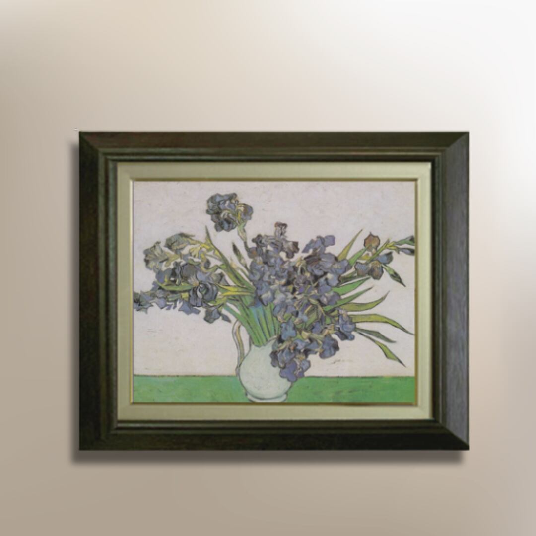 ゴッホ - アイリスのある花瓶 - 手描き油絵 F6 | 壁掛けアート ゴッホ - アイリスのある花瓶 - 手描き油絵 F6 | 壁掛けアート