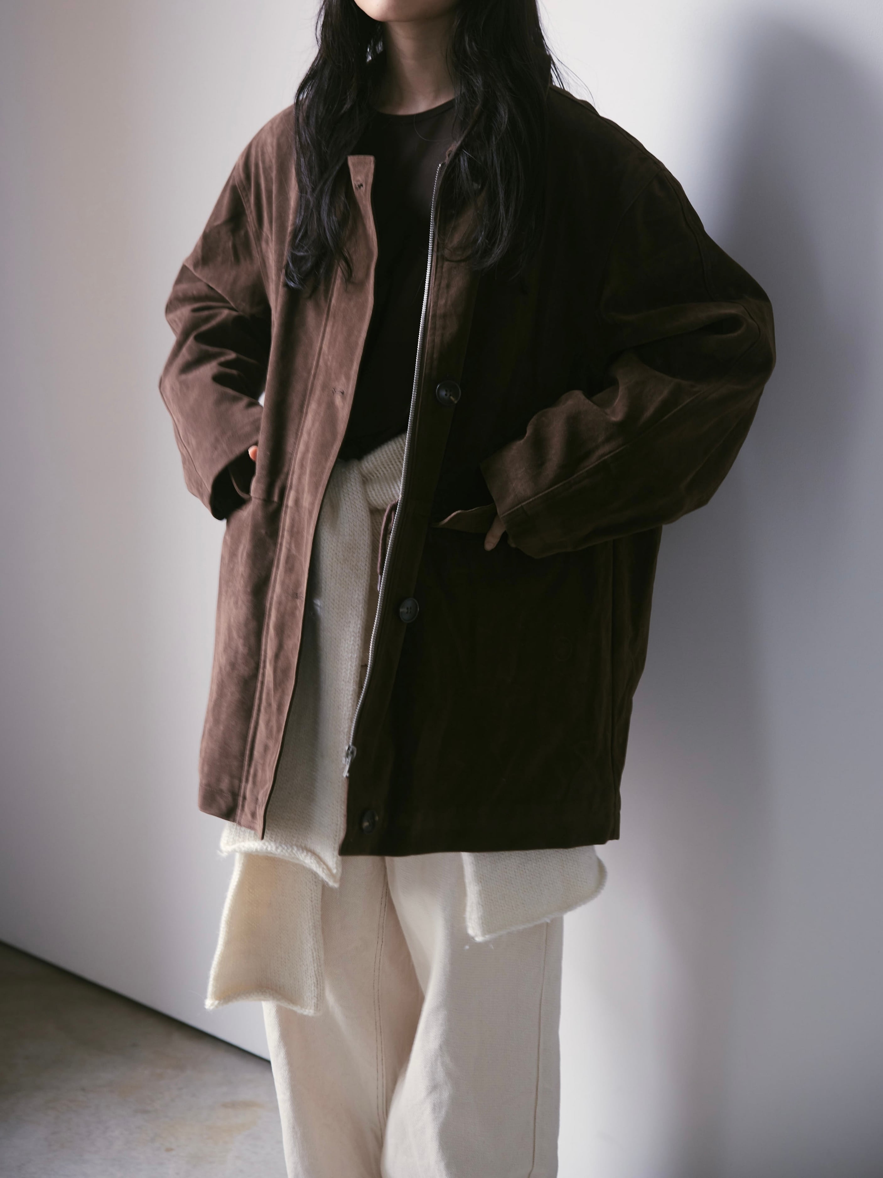 eco suède coat | aéré