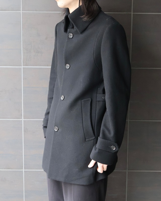 Standing collar wool jacket