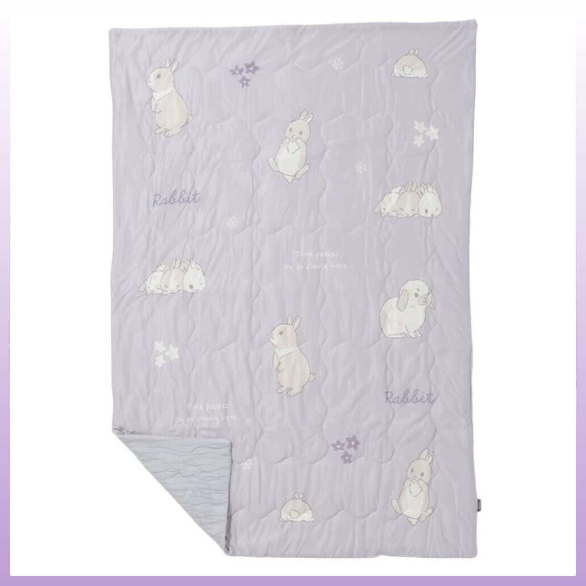 接触冷感くしゅくしゅお昼寝ケット うさぎ