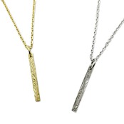 Hawaiian Rectangle Necklace〈316L〉