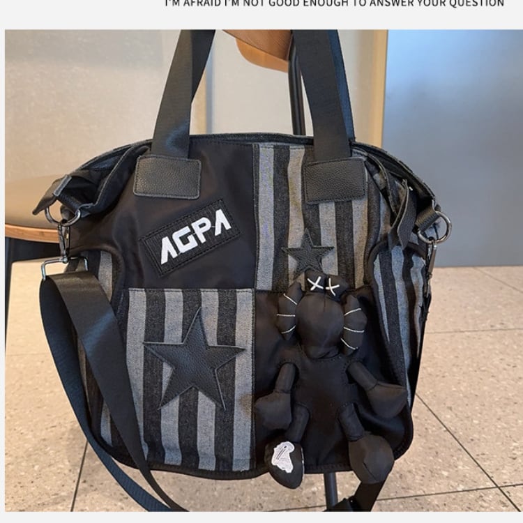 パッチワーク風 ショルダーバッグ ◆2col L00258