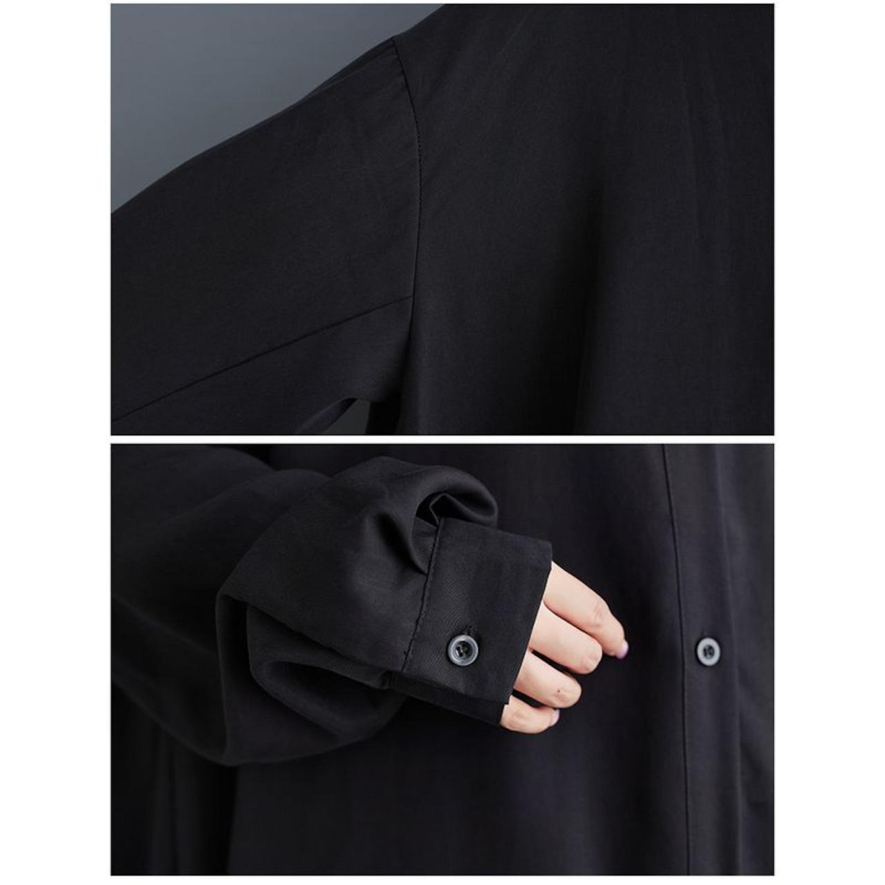 アシンメトリーデザイン シャツチュニック 00159