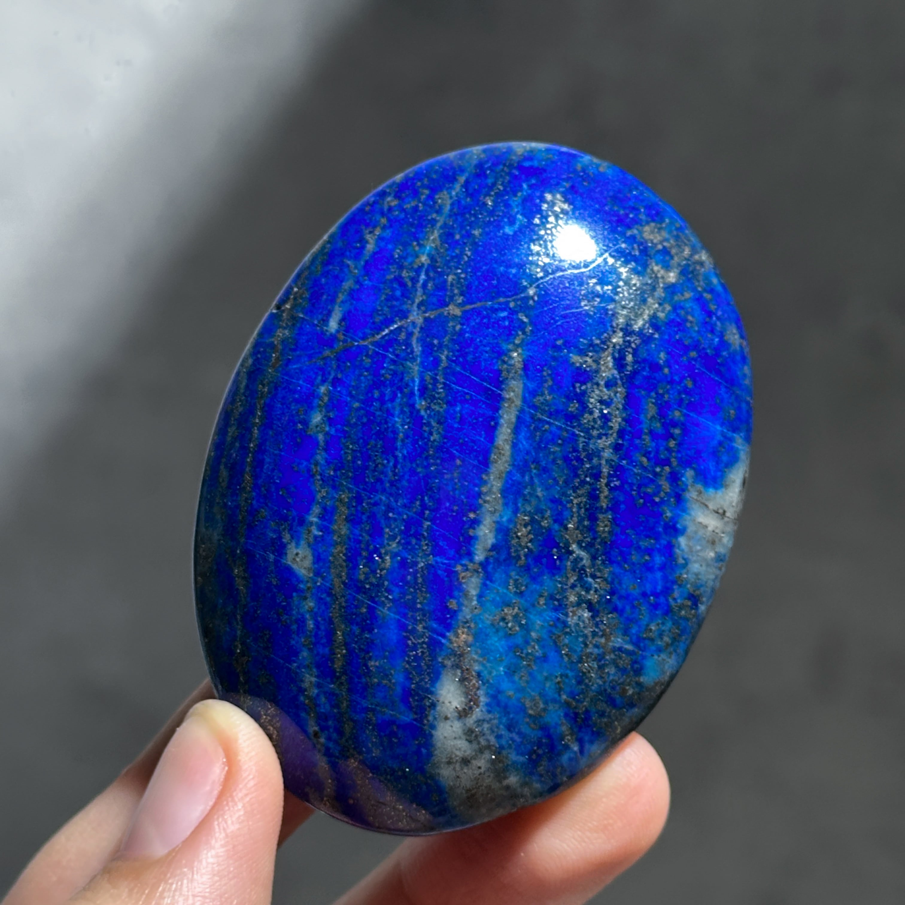 ラピスラズリ パームストーン75◇Lapis Lazuli◇天然石・鉱物
