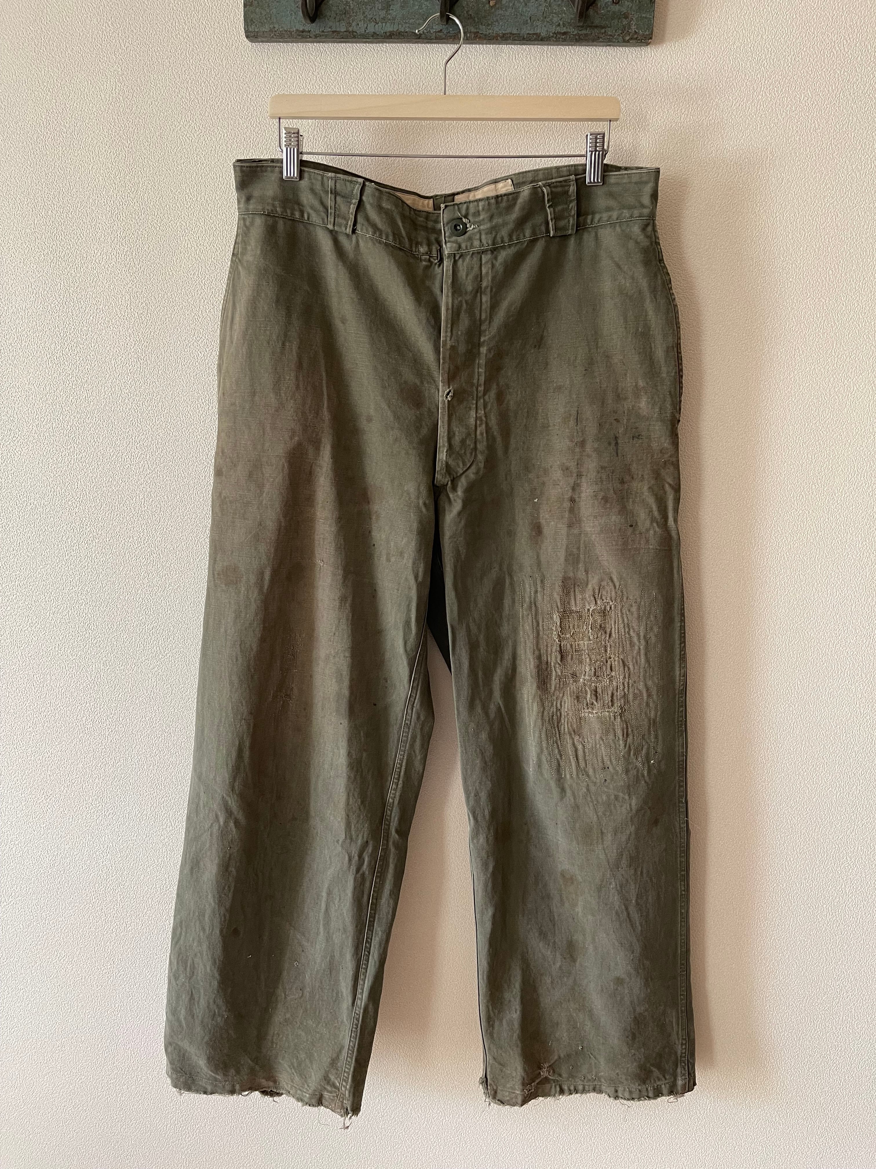 1950s French Military cotton Trousers