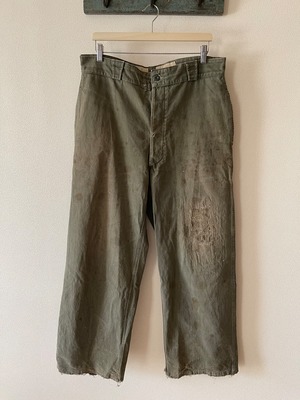 1950s French Military cotton Trousers
