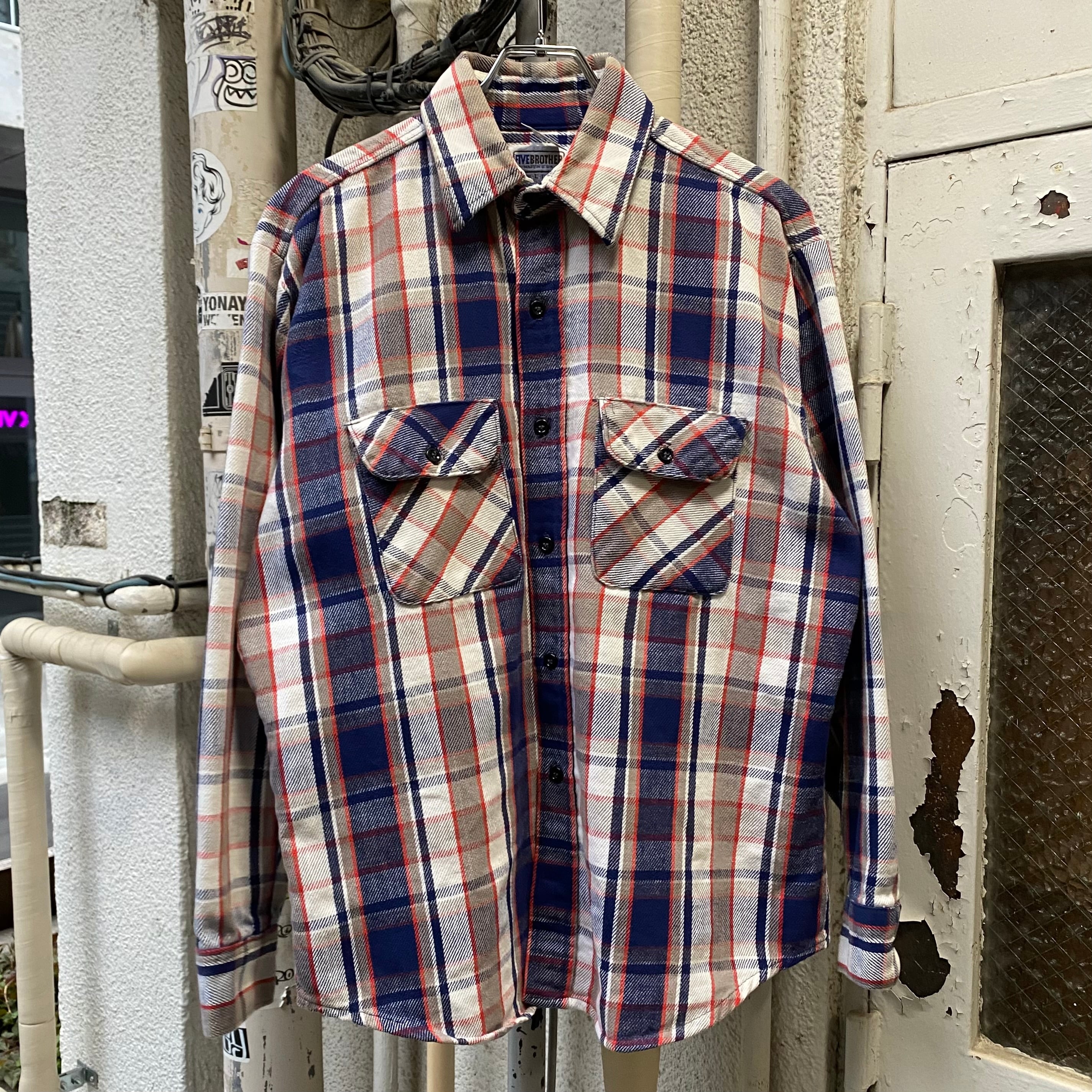 80's FIVE BROTHER Heavy Flannel Shirt | 下北沢SPiKe＆SPiCe
