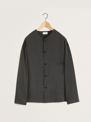 LEMAIRE　COLLARLESS SHIRT　DARK ESPRESSO　SH1065 LF208