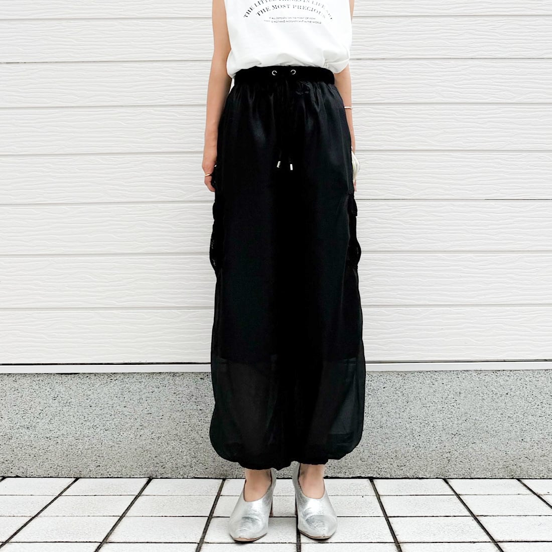 WEB限定アイテム】シアーカーゴパンツ | Q♡
