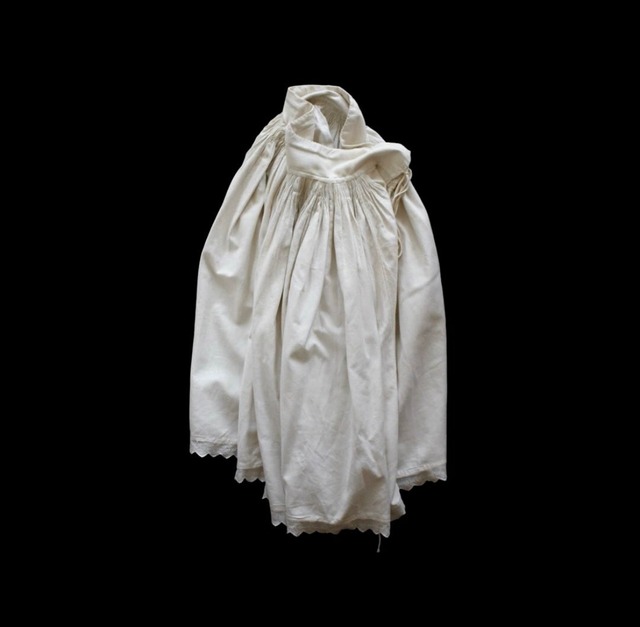 1930s Smog-Pleats Linen Apron Skirt