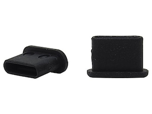 【在庫のみ】テクノベインズ USB3.1Type-C 機器側コネクタ用キャップ (黒) つまみなし 6個/パック 適度な柔らかさ TPE製 USB31CBCK-B0-6