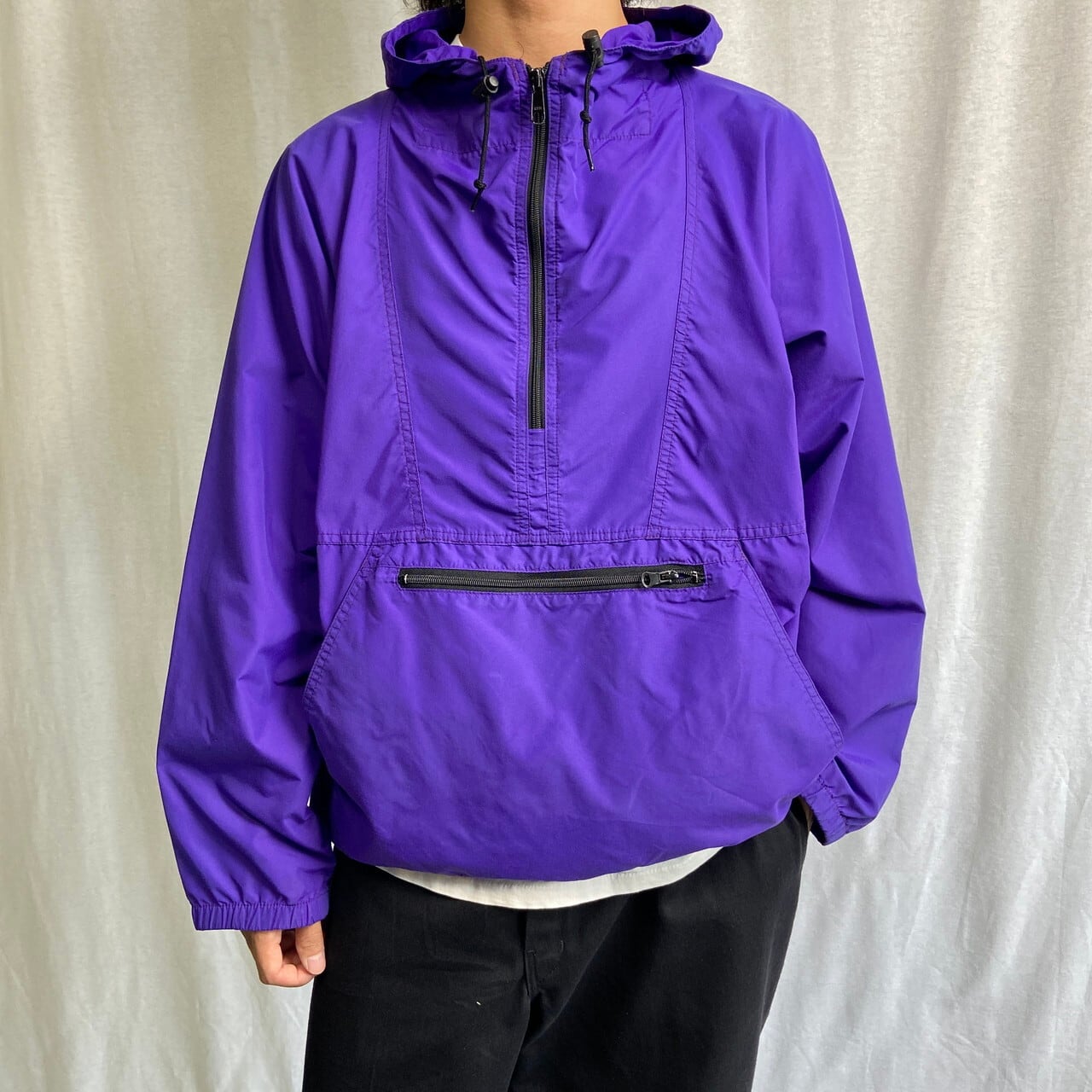 80年代〜90年代 L.L.Bean エルエルビーン 山ロゴ ナイロン アノラック 