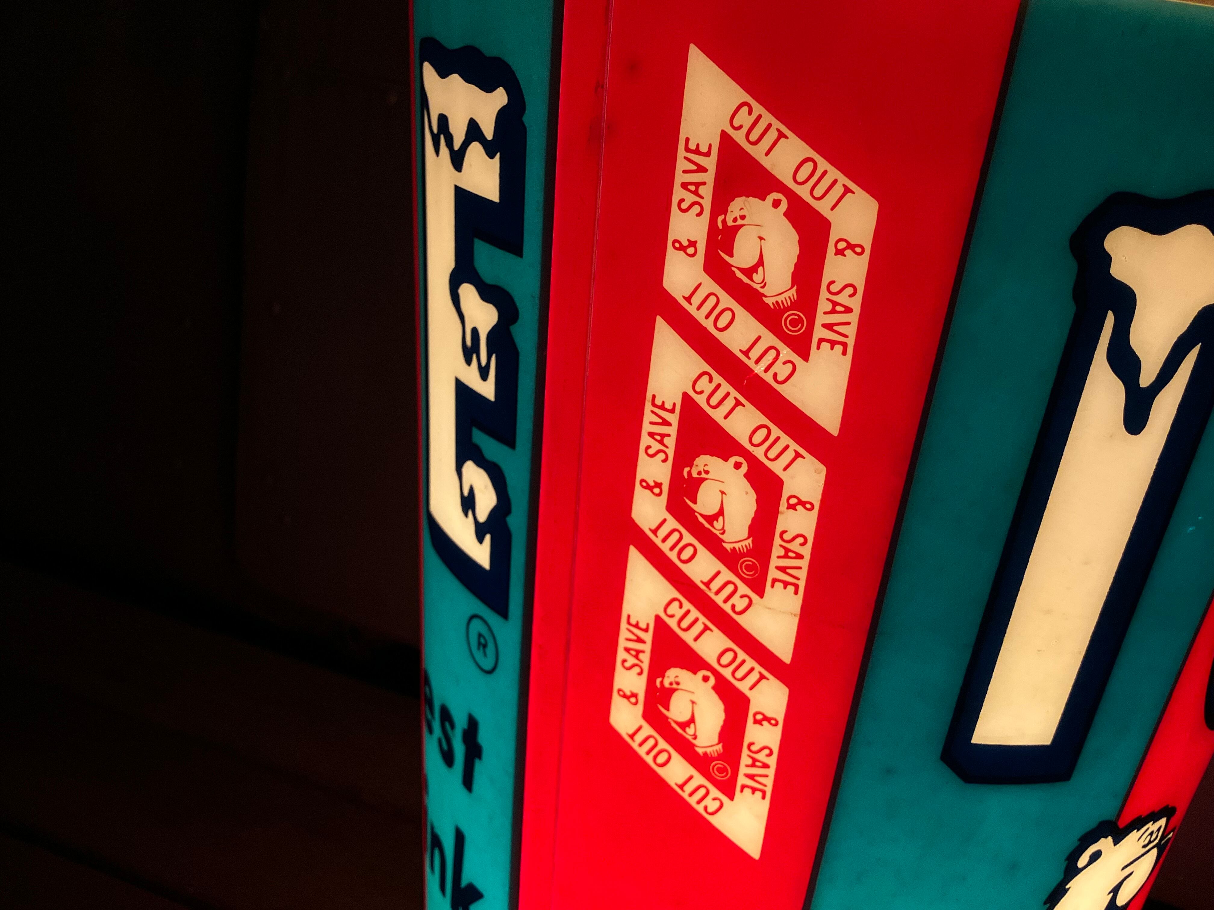 80s ICEE BEAR STORE DISPLAY LIGHT SIGN | CEREAL（シリアル）