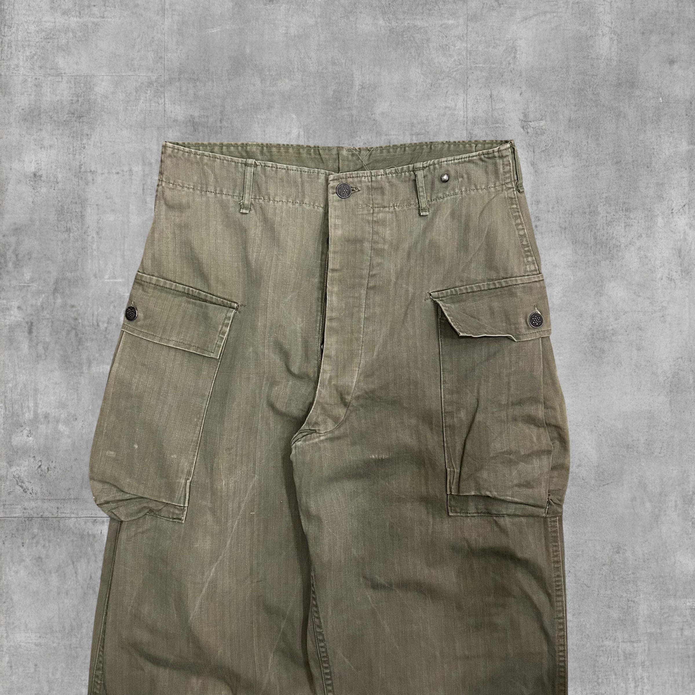 40s US ARMY M-43 HBT Pants 13star 13スター 13star】40's U.S.Army M-43 HBT Pants “13star” | spike osu