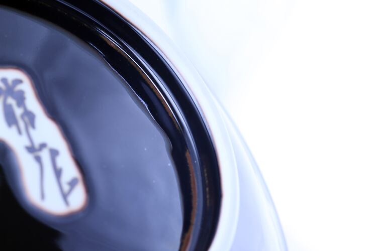 天目釉彩 水仙 大皿 ※訳あり品！ 作：故 青木龍山（文化勲章受章