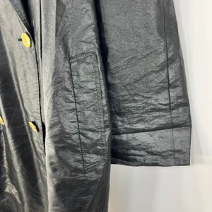 roga ダブルブレスト ナイロンコート