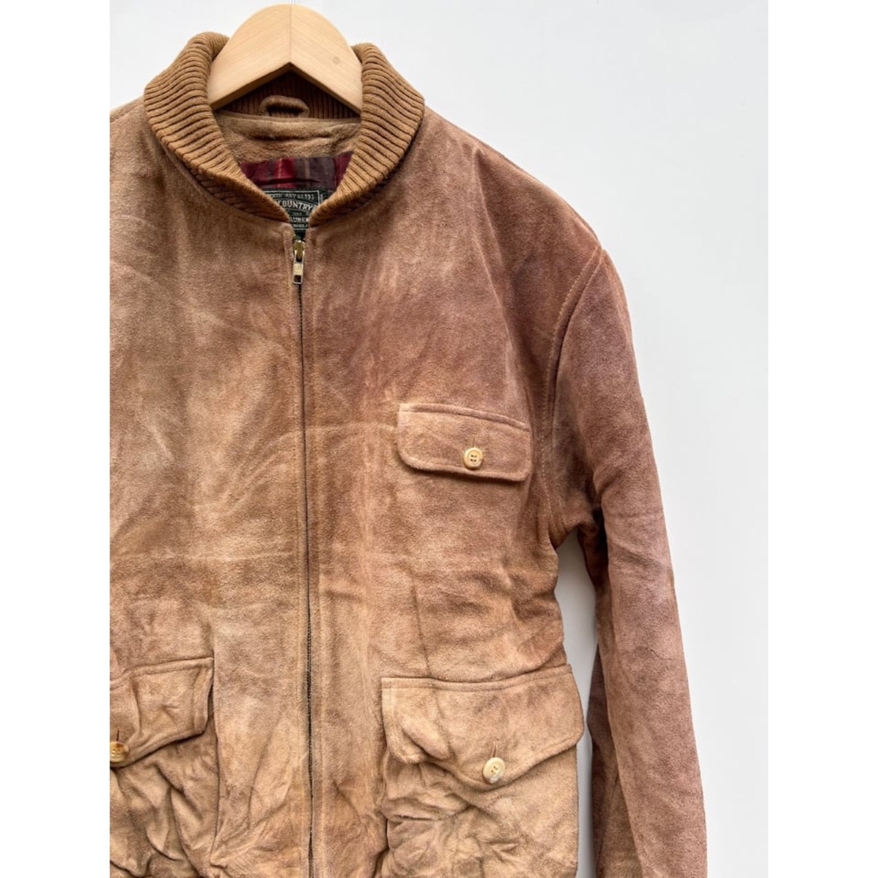 80〜90s POLO COUNTRY "A-1 STYLE" SUEDE JACKET Size L