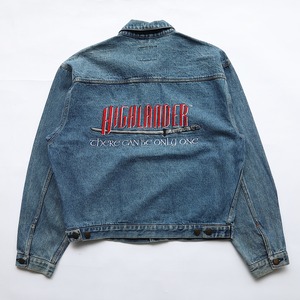 90S HIGHLANDER THERE CAN BE ONLY ONE DENIM JACKET