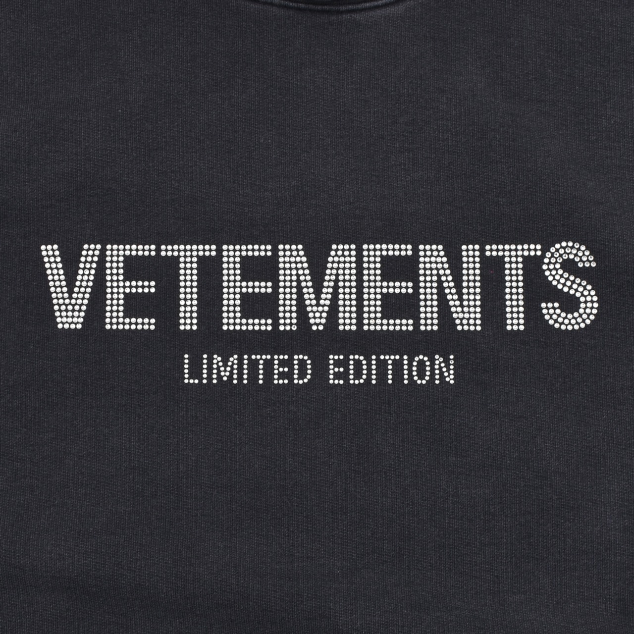 【VETEMENTS】LIMITED EDITION CRYSTAL LOGO HOODIE - 4