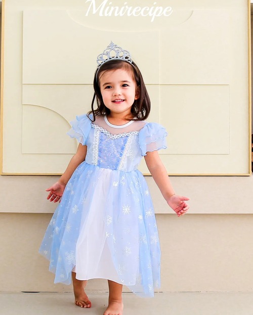 ラスト1 S【即納】<minirecipe>  Snow flower dress