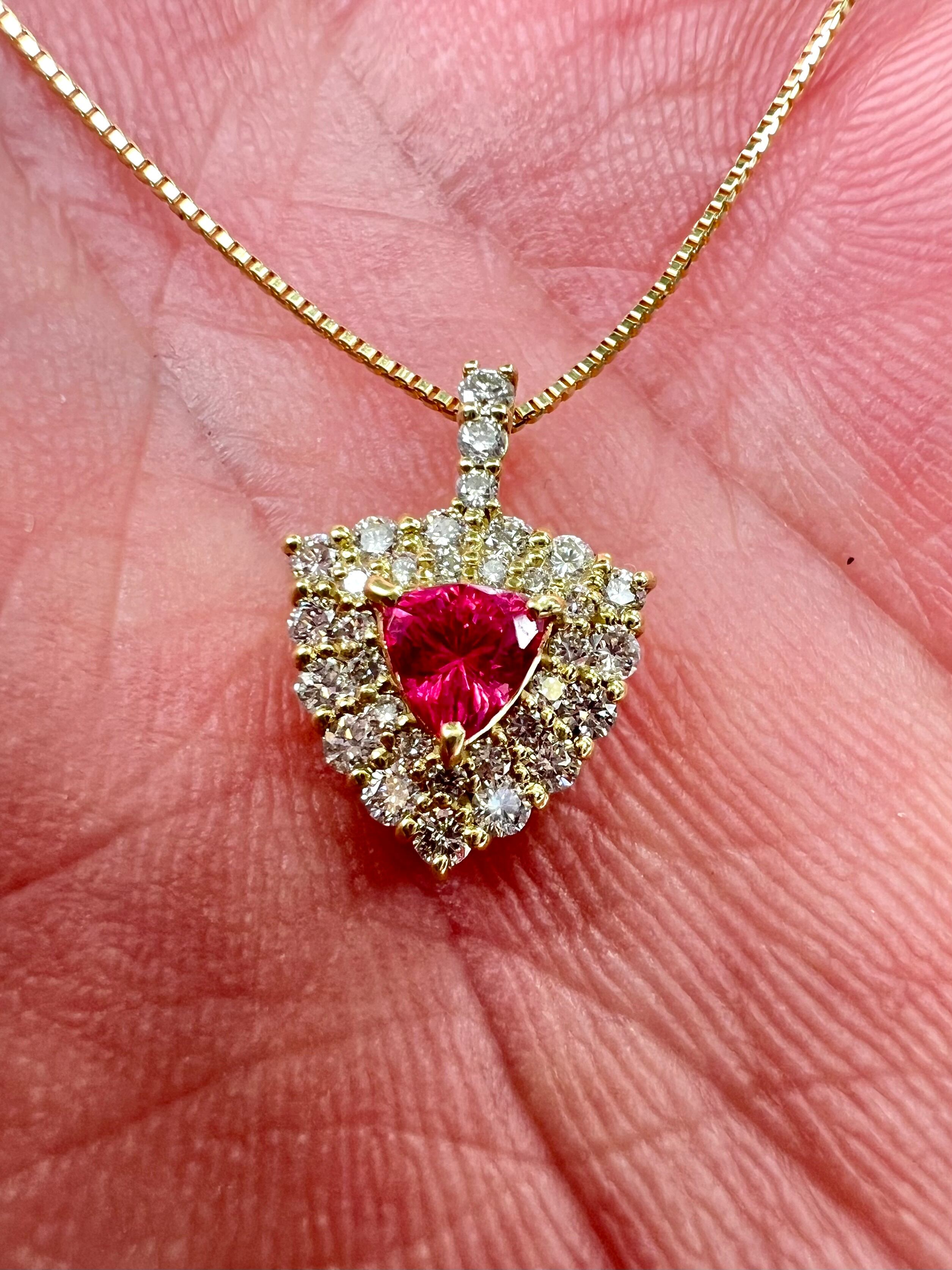 超高発色！AYANA SPINEL 鮮やかアヤナスピネルHOT PINK K18ダイヤモド