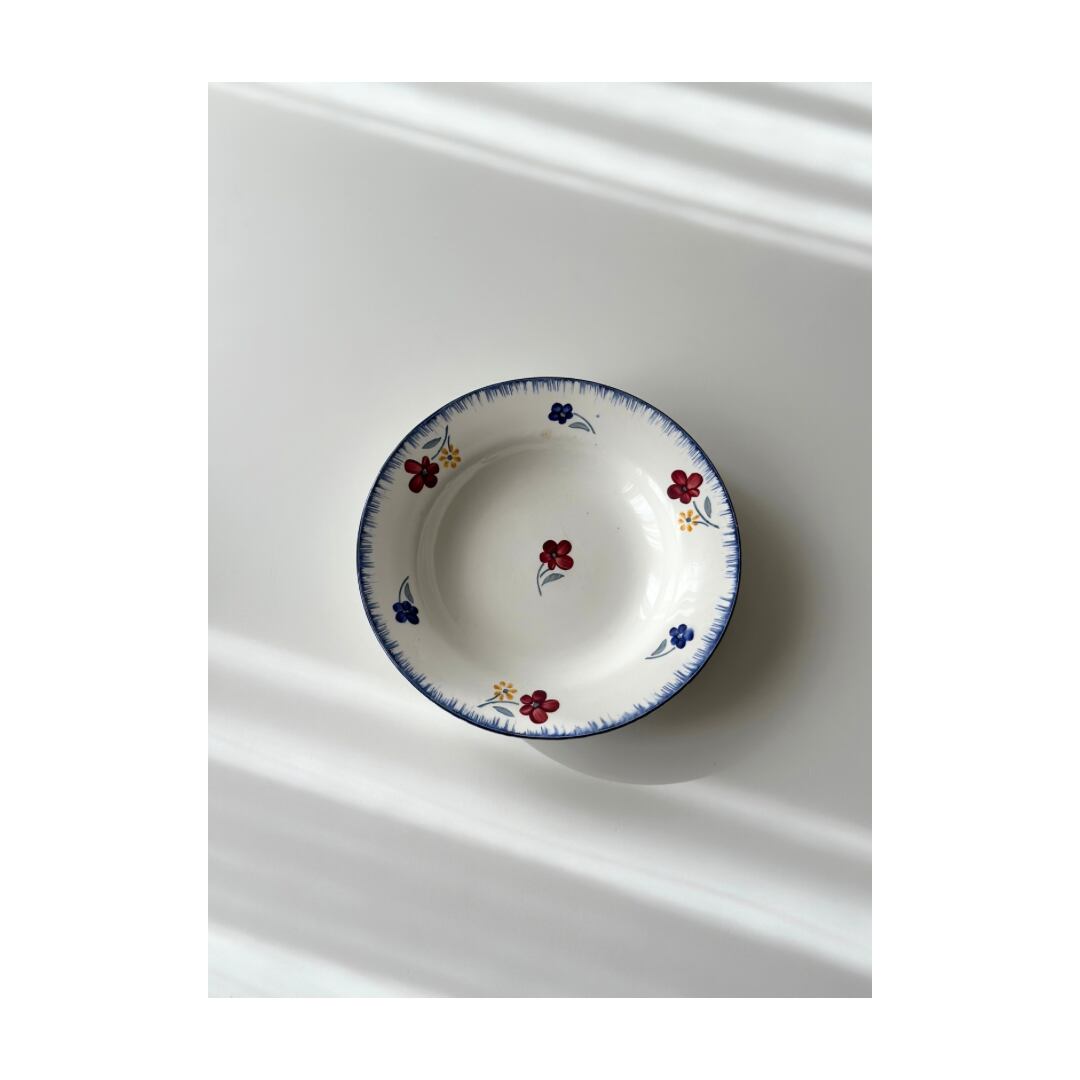 Sarreguemines サルグミンヌ / “MARY LOU” 花柄の深皿プレート