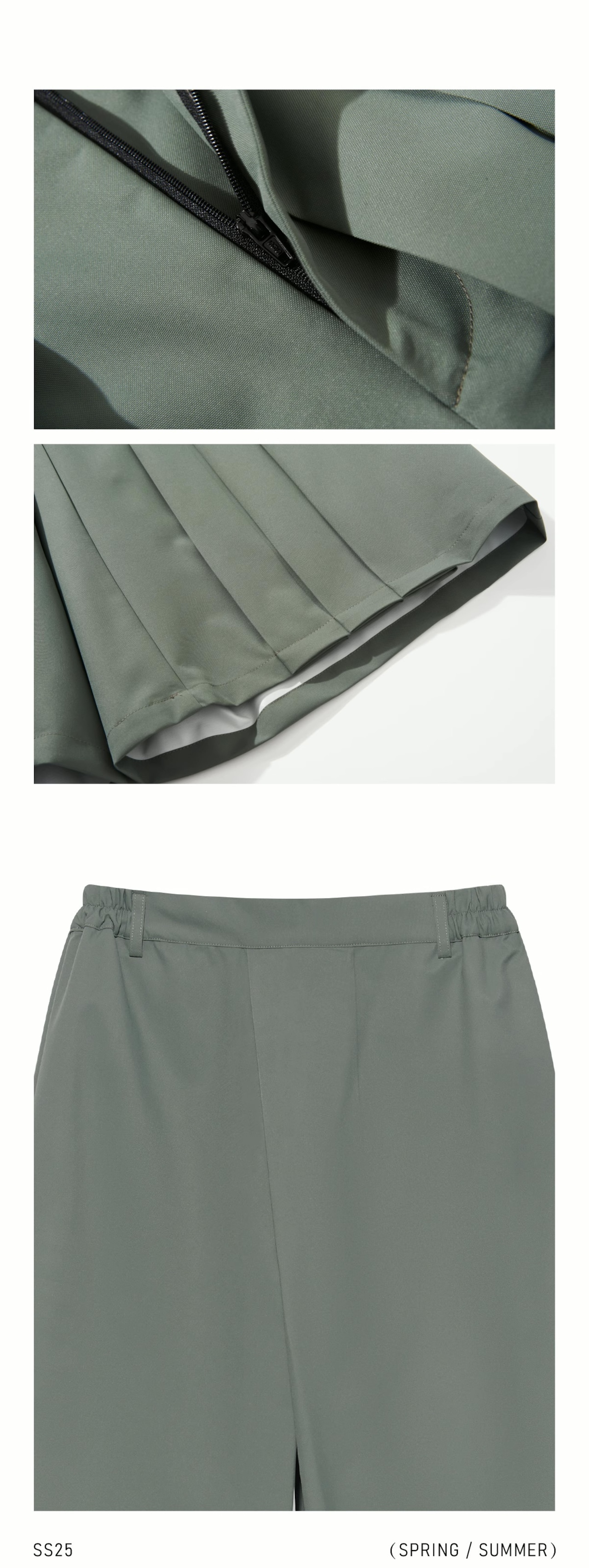 Wide Pleat Cropped Trousers