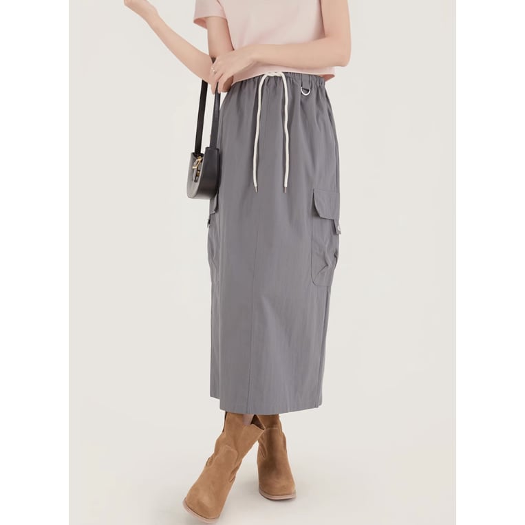 a-line pastel color skirt