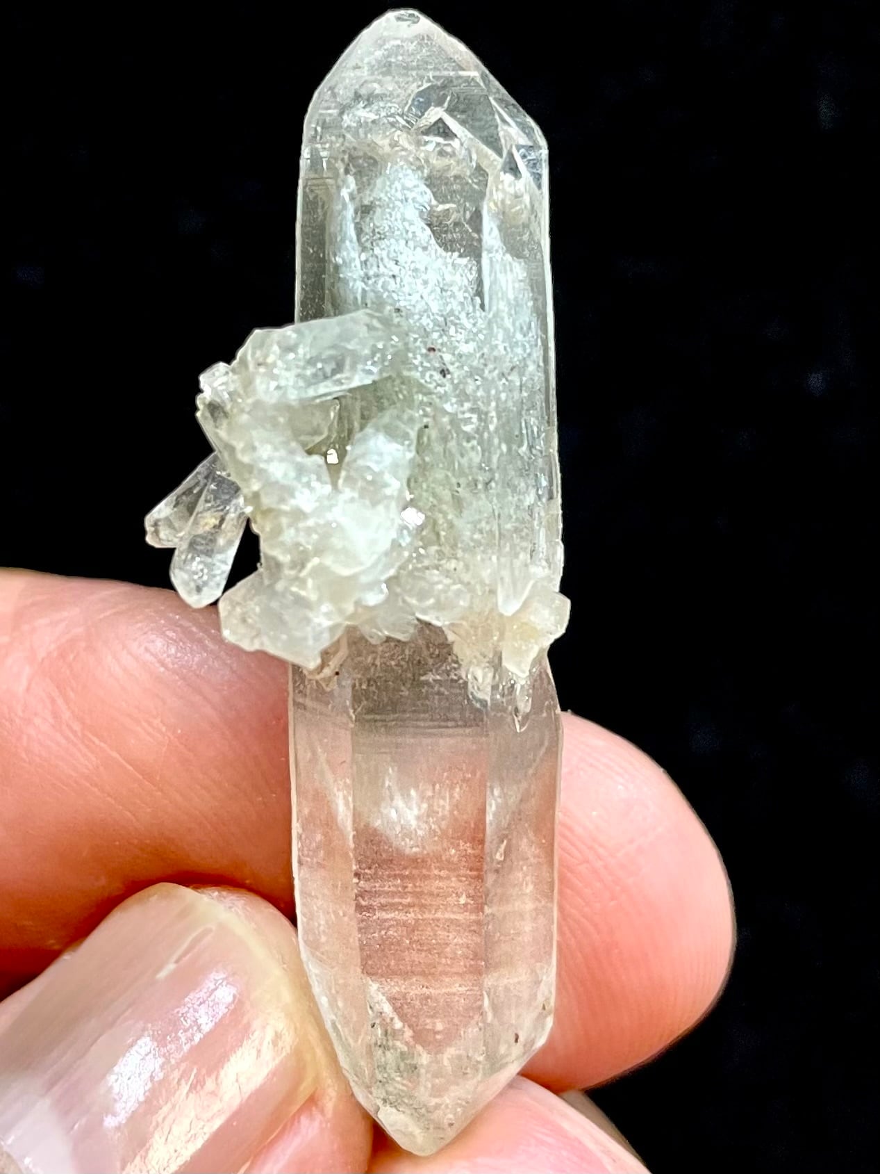 63) 新生「マニカラン・ヒマラヤ」クオーツ・クラスターDT(ファントム)