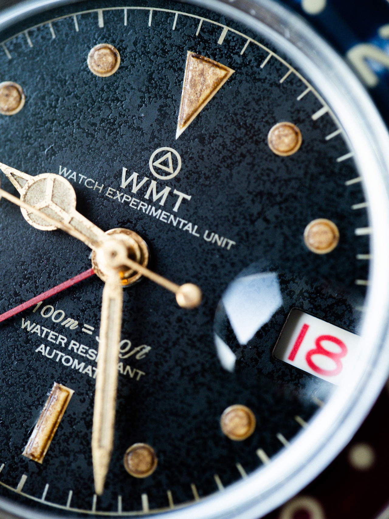WMT WATCHES Panton MKII – Black Dial / Heavy Aged