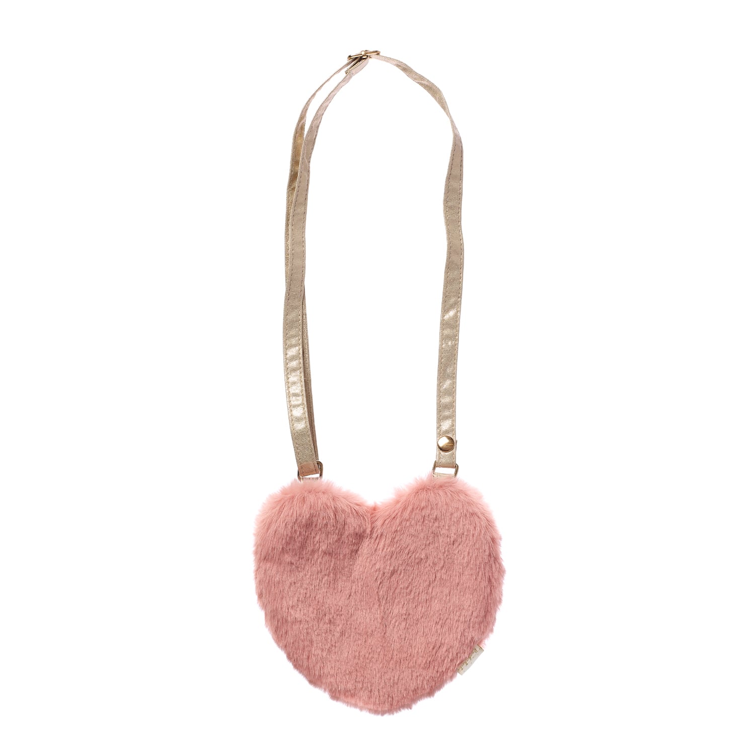 G2210P-Fluffy Love Heart Bag-PINK