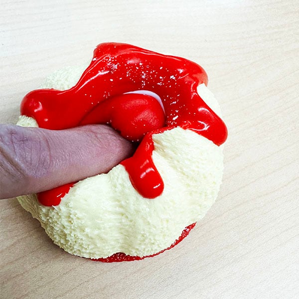水感スクイーズ チェリープリン 水系スクイーズ ぷにぷに スイーツ