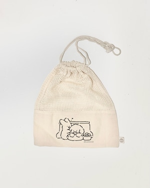 Muck with rabbit organic cotton pouch