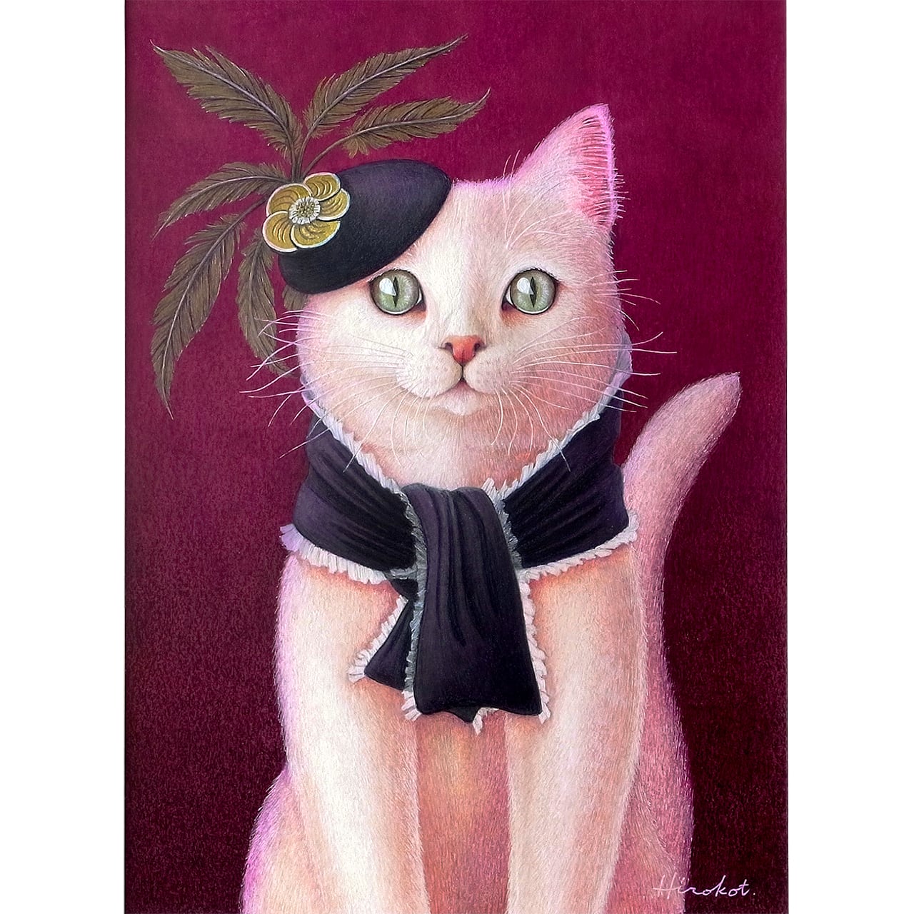 ある高貴な白猫の肖像 原画 / The Portrait of a Noble White Cat