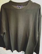 メンズ リップルダブルフェイス  長袖Tシャツ