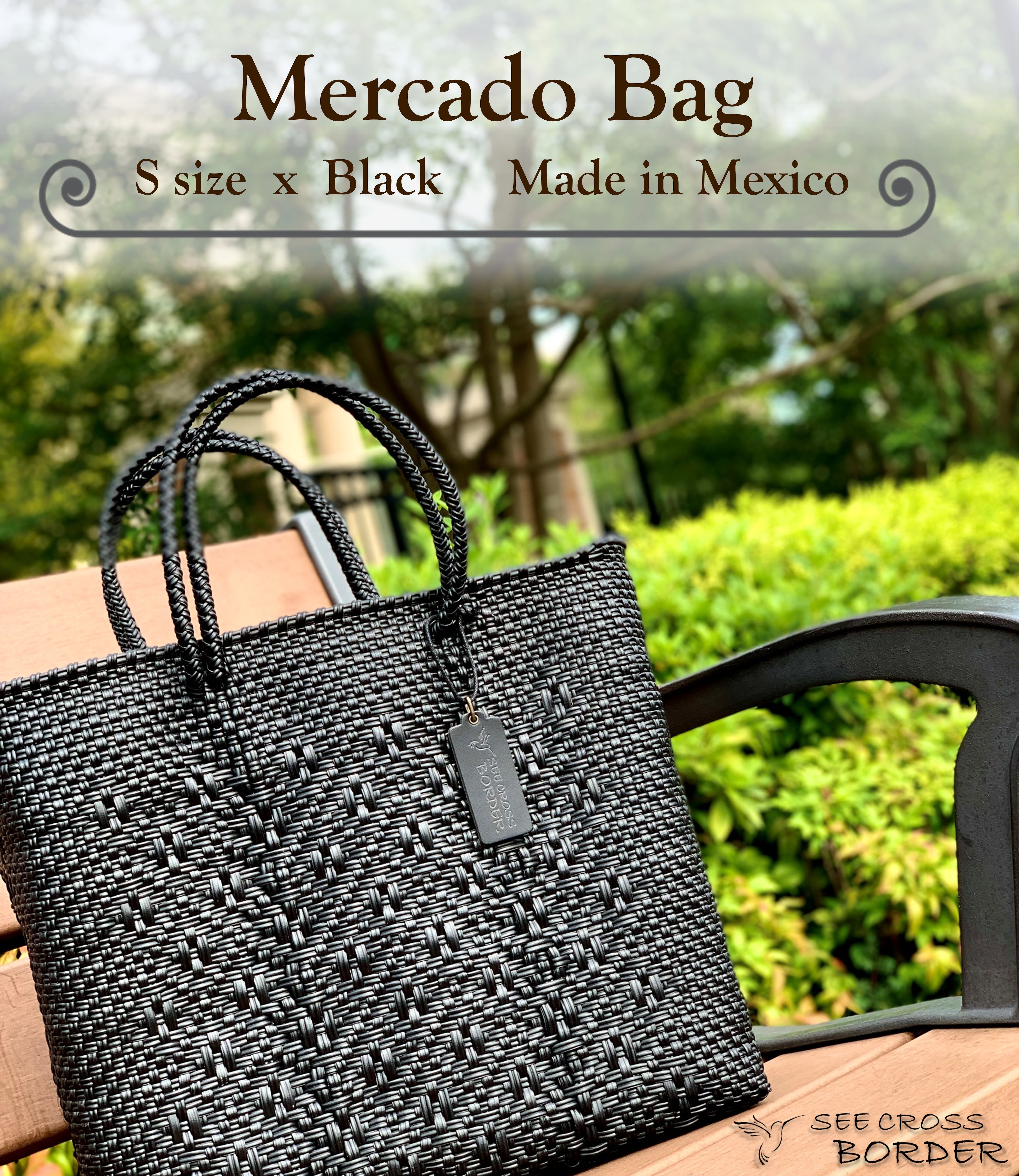 S Mercado Bag (Normal handle) Black | SEE CROSS BORDER 人気 