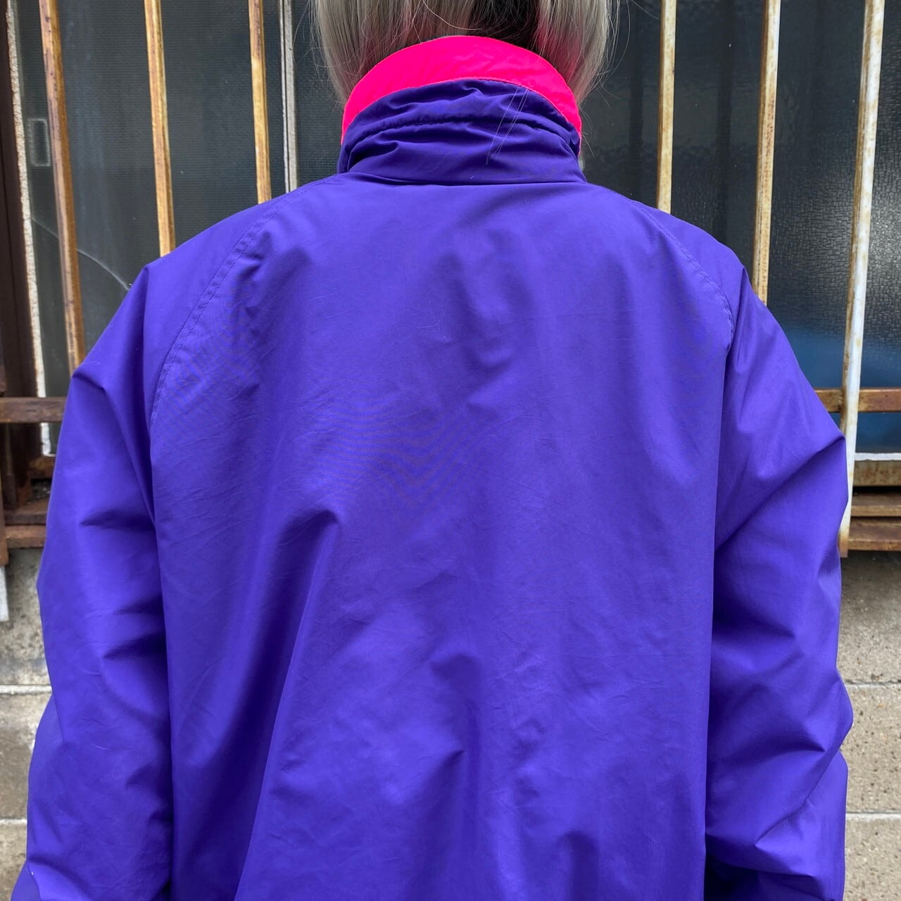 Columbia コロンビア ハイネック ナイロンジャケット フリースライナー