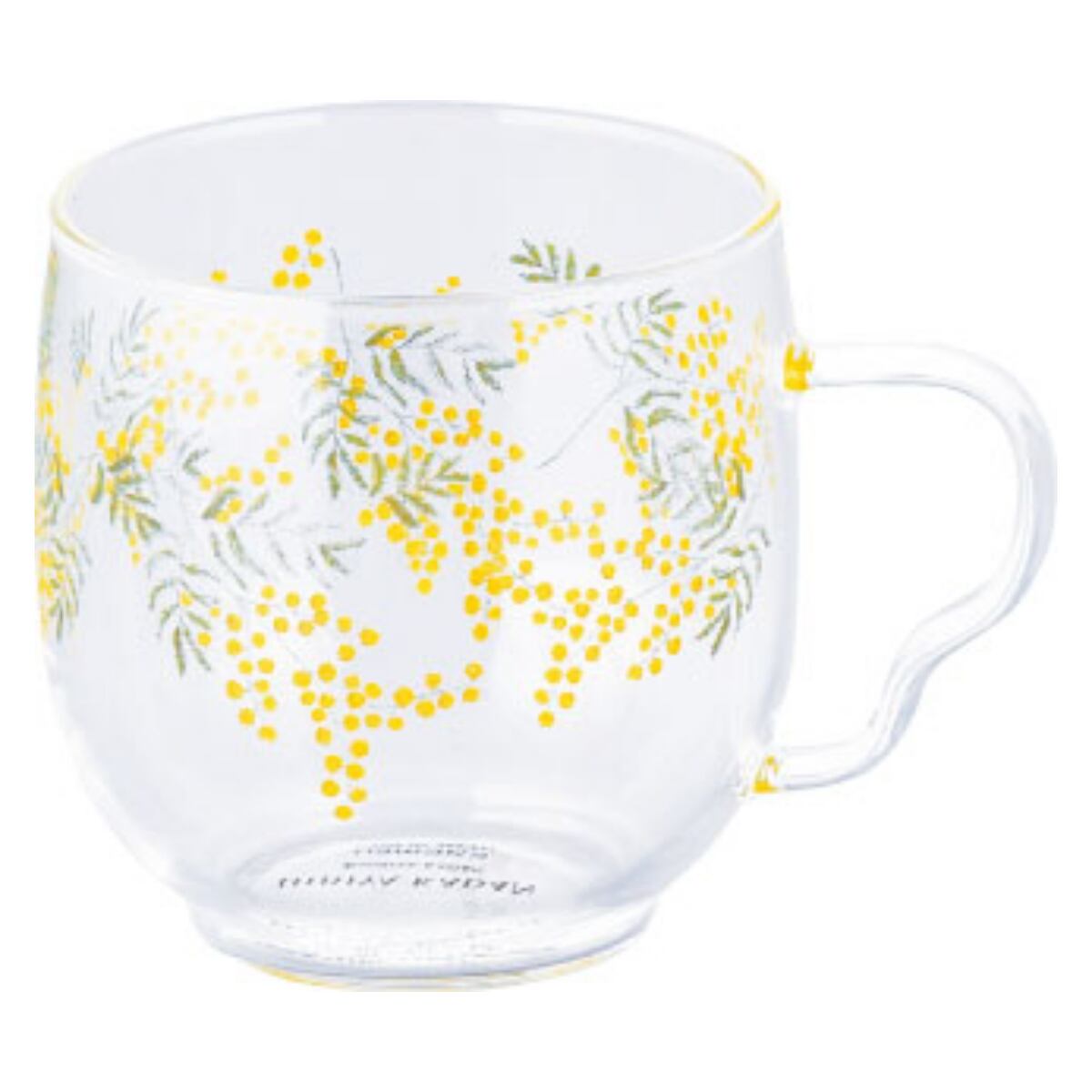日比谷花壇】耐熱ガラスマグ(ミモザ)【HBK10】HBK11-815 | yamaka