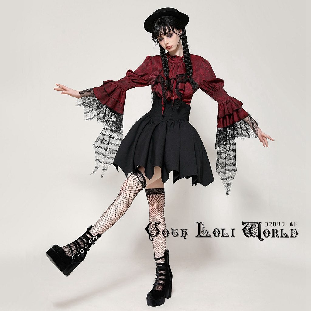 即納/送料無料】KW371 シャーリングウエスト ミニスカート