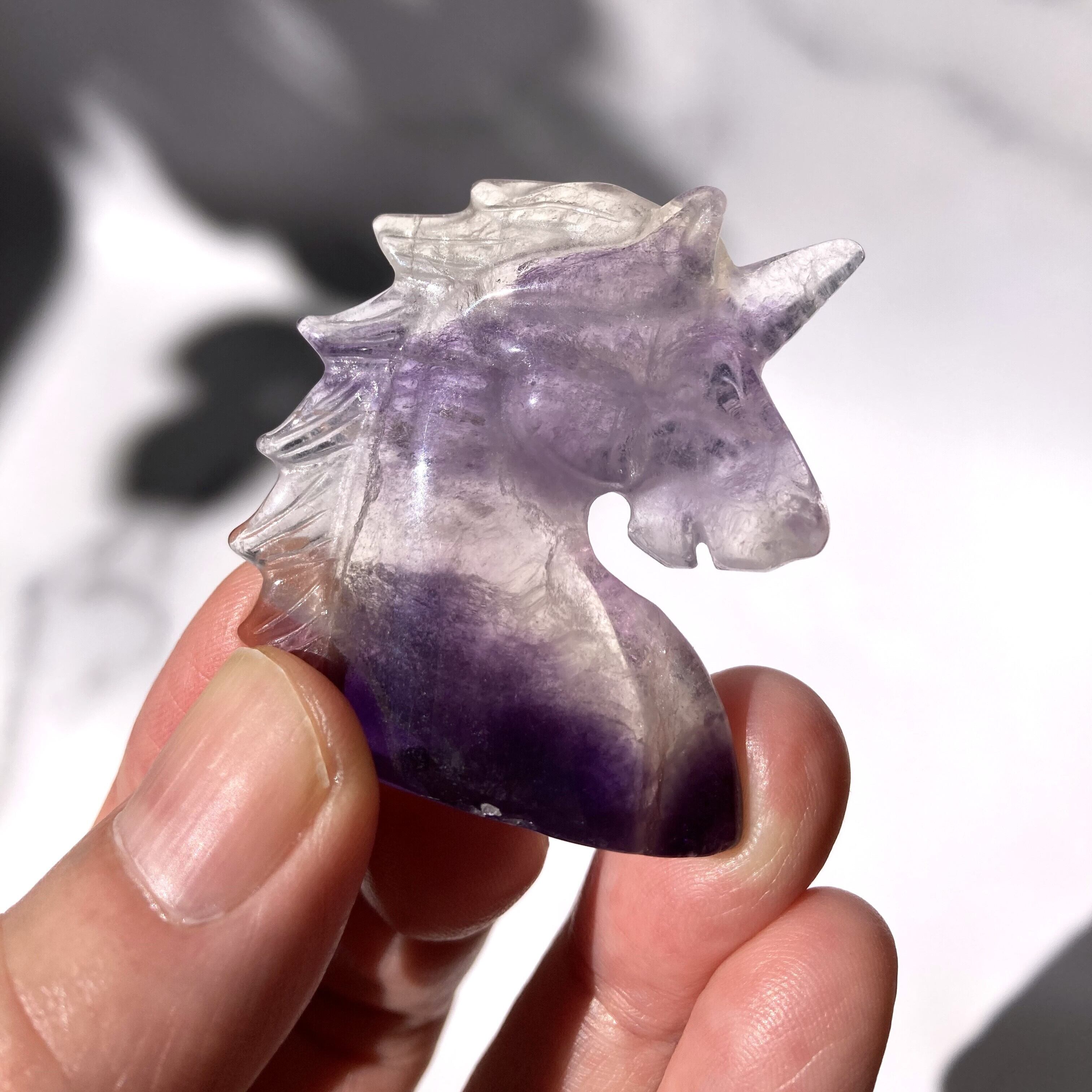 フローライト・ユニコーン（ブルーレースタンブル3個+お皿付き