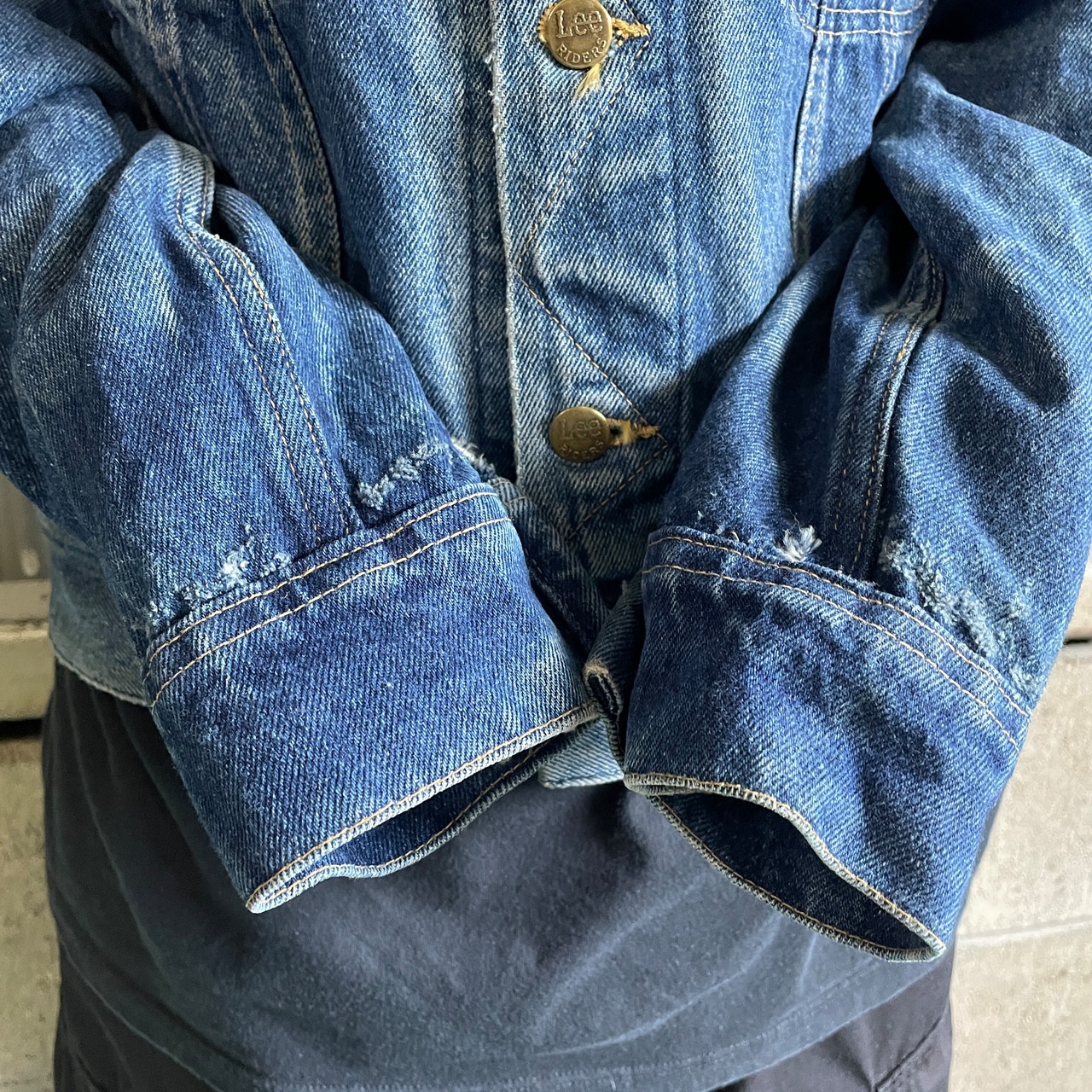 80年代 USA製 Lee リー デニムジャケット 153438 メンズL相当 44 古着 