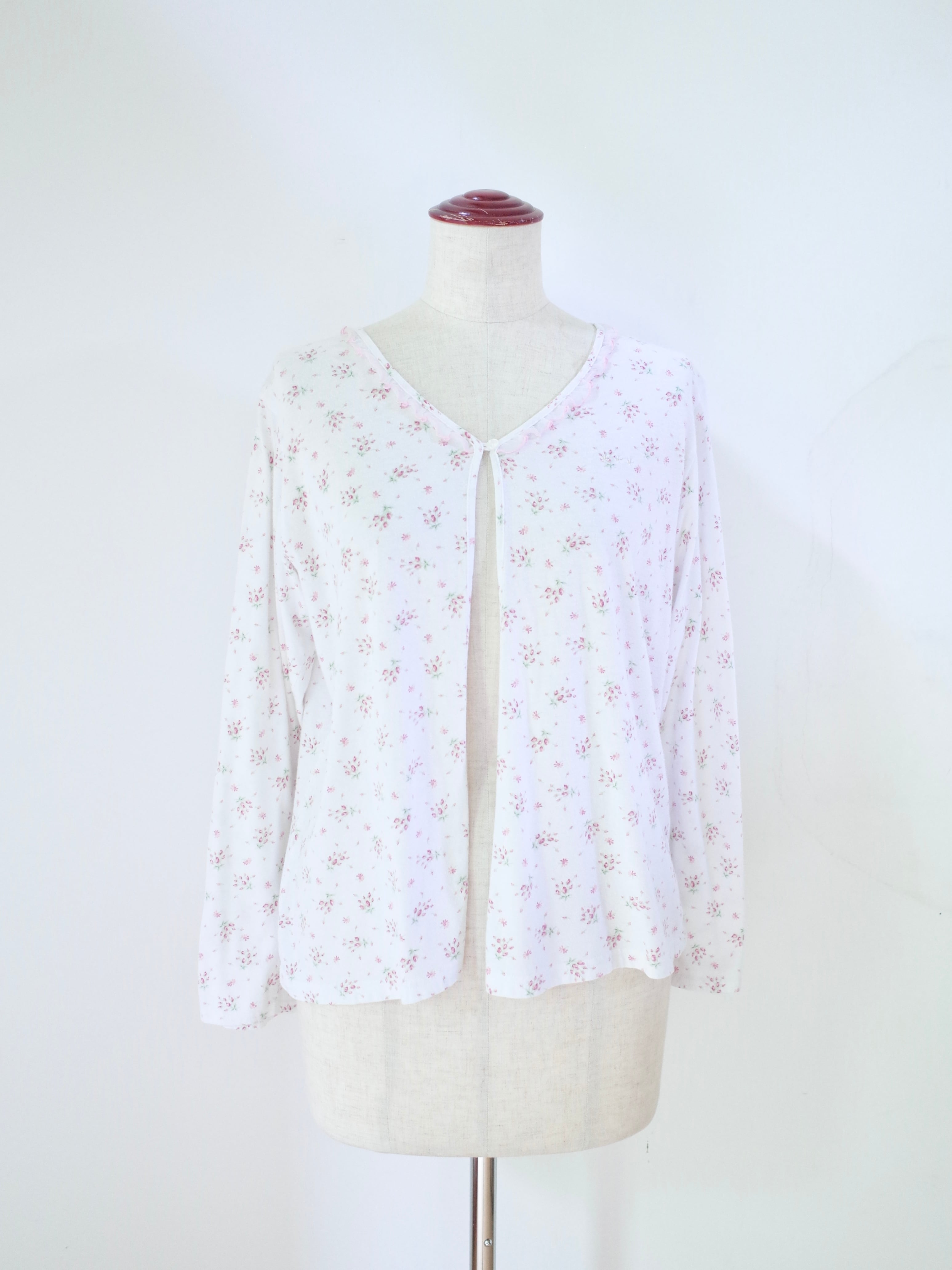 Pink Floral Homewear Cardigan