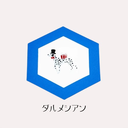 【ROKKAKU】グリーティングカード 「ダルメシアン」