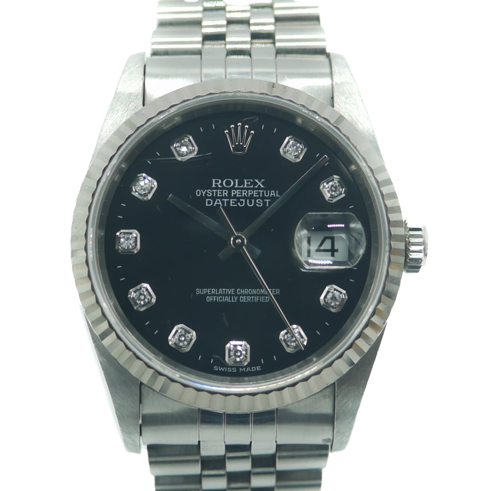 ROLEX ロレックス デイトジャスト 10Pダイヤ 16234G T番 SS/WG ...